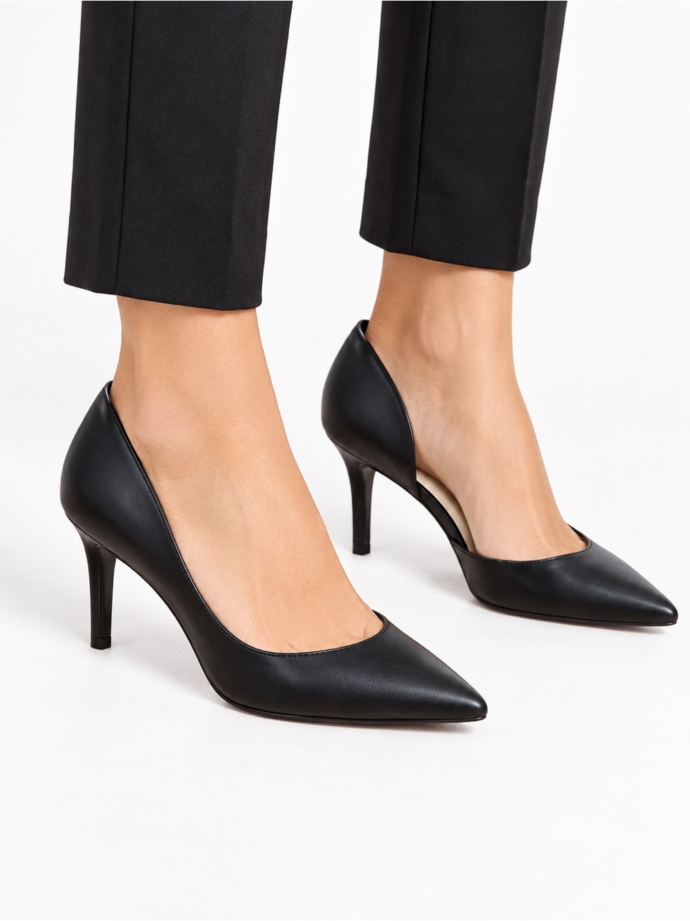 Nine West Women’s Black Pointed-Toe D’Orsay Pumps Size 9